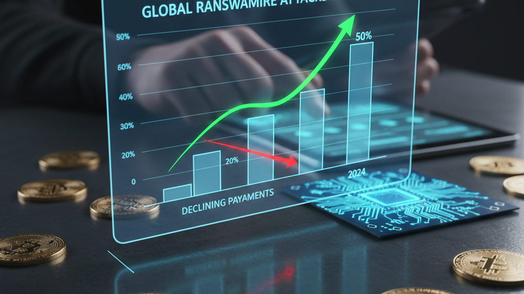 Ransomware Attacks Rise 50% in 2025 but Payments Slip